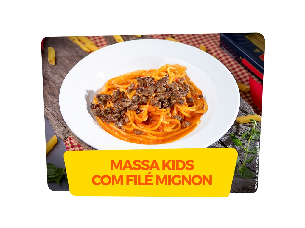 Massa Kids com Filé Mignon
