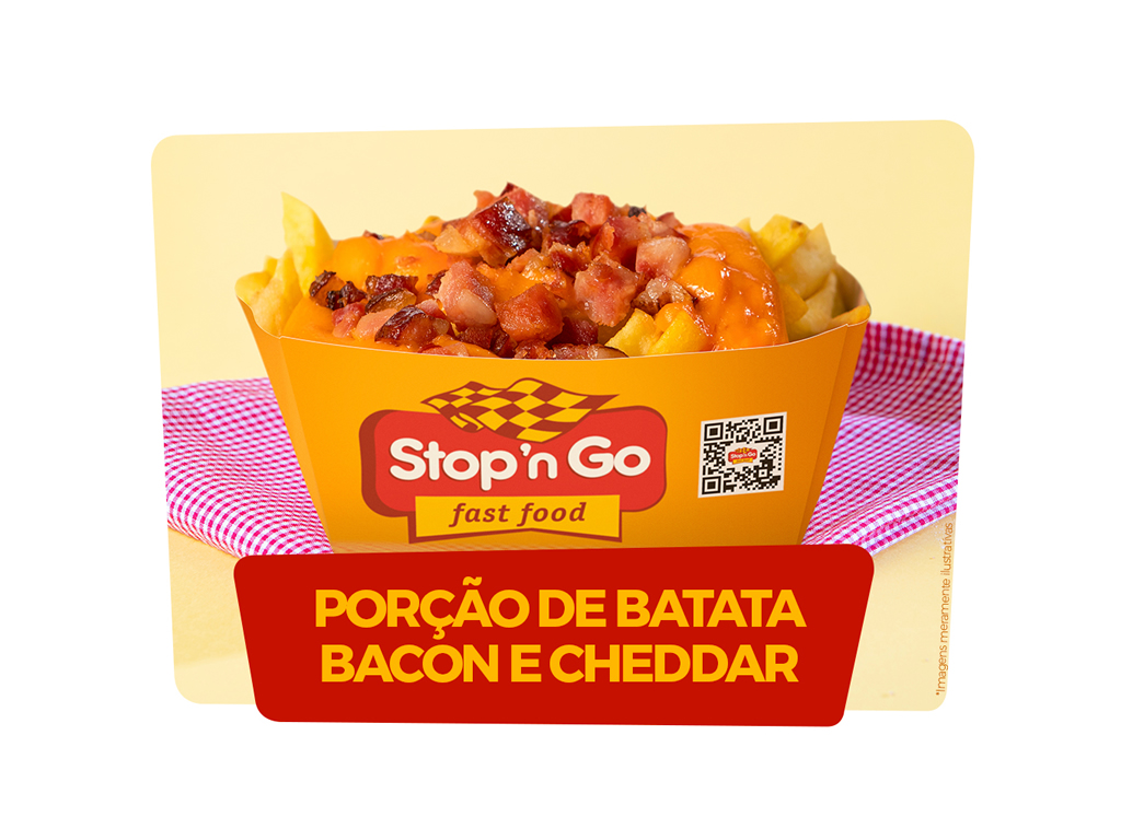 Porção Batata Frita + Bacon + Cheddar