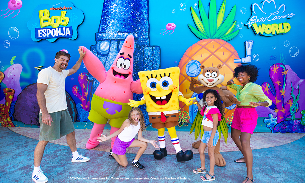 Fotos com Bob Esponja e sua turma